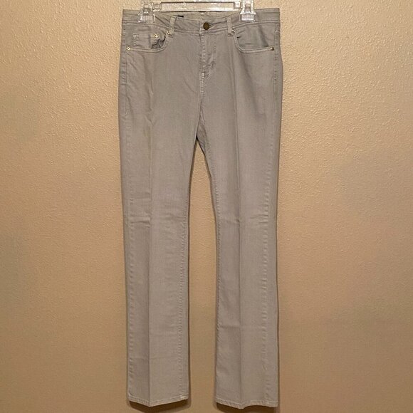 Floriane Pants - FLORIANE Tribal DeNIME Slimfit Grey Pants Straight Leg Stretch Women's Size 29/S